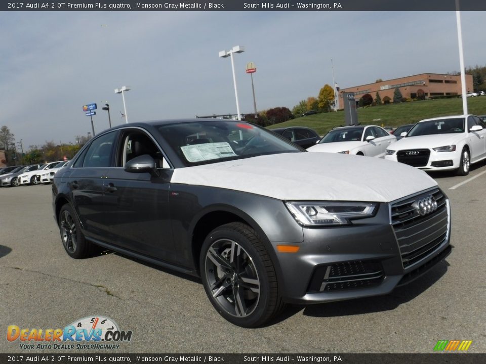 2017 Audi A4 2.0T Premium Plus quattro Monsoon Gray Metallic / Black Photo #7