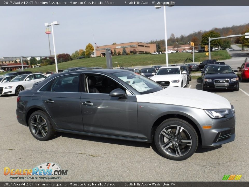 2017 Audi A4 2.0T Premium Plus quattro Monsoon Gray Metallic / Black Photo #8