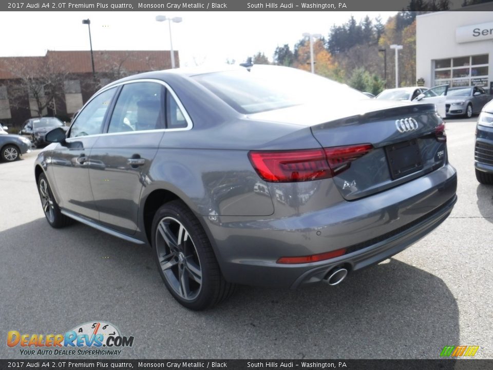 2017 Audi A4 2.0T Premium Plus quattro Monsoon Gray Metallic / Black Photo #14