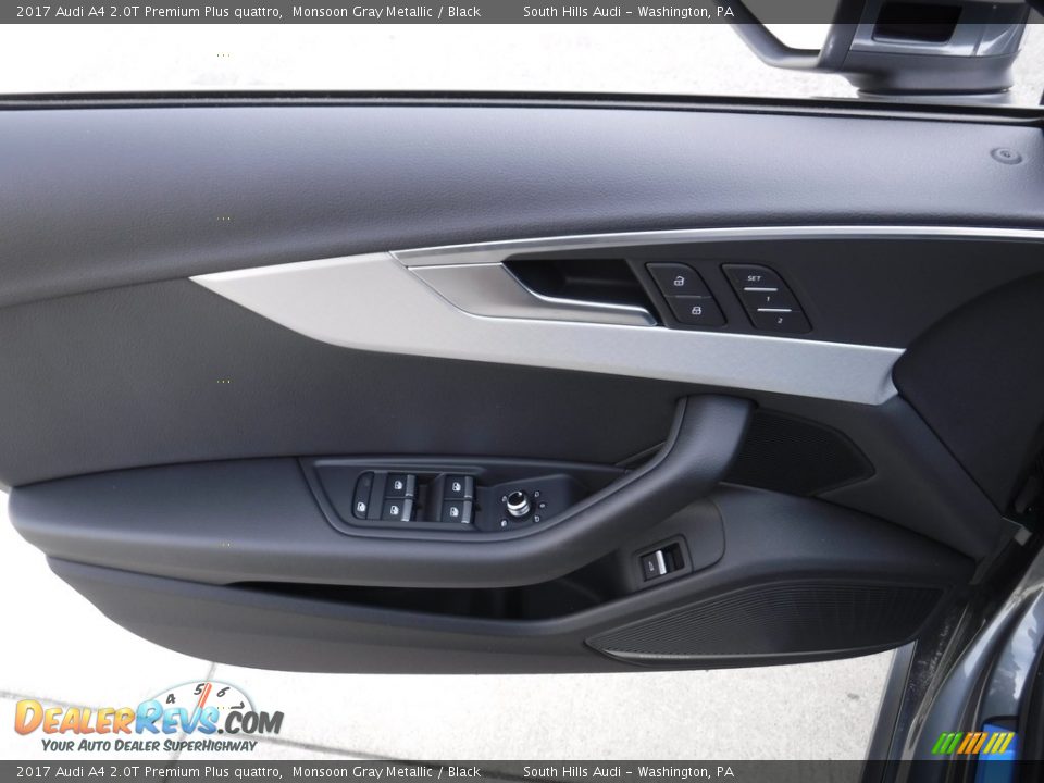 2017 Audi A4 2.0T Premium Plus quattro Monsoon Gray Metallic / Black Photo #17