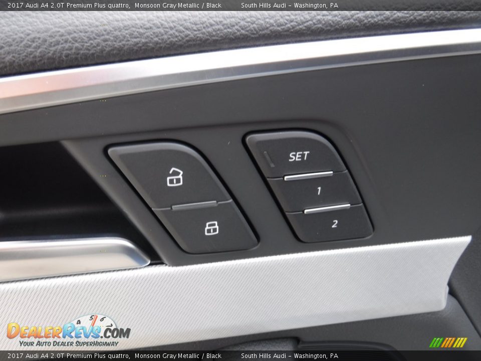 2017 Audi A4 2.0T Premium Plus quattro Monsoon Gray Metallic / Black Photo #23