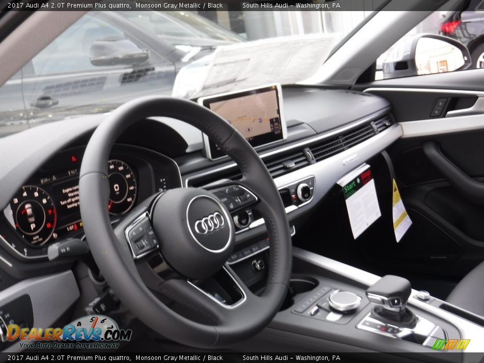 2017 Audi A4 2.0T Premium Plus quattro Monsoon Gray Metallic / Black Photo #24
