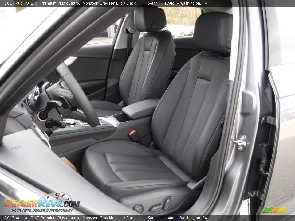 2017 Audi A4 2.0T Premium Plus quattro Monsoon Gray Metallic / Black Photo #25