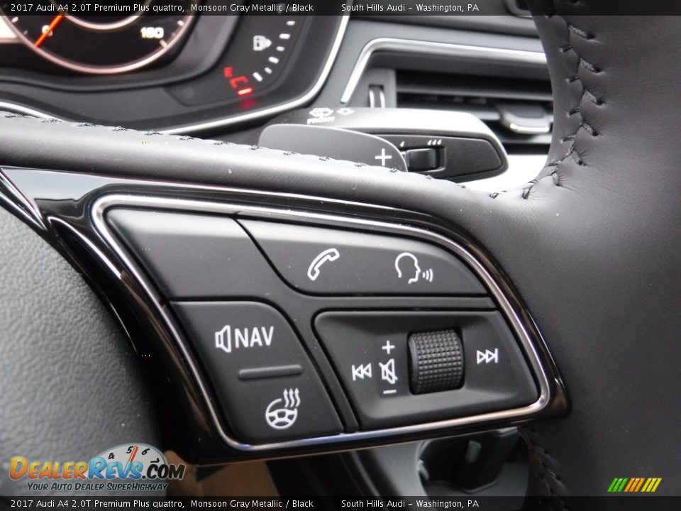 2017 Audi A4 2.0T Premium Plus quattro Monsoon Gray Metallic / Black Photo #29