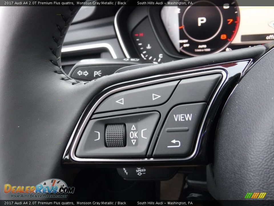 2017 Audi A4 2.0T Premium Plus quattro Monsoon Gray Metallic / Black Photo #30