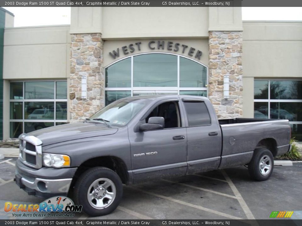 2003 Dodge Ram 1500 ST Quad Cab 4x4 Graphite Metallic / Dark Slate Gray Photo #1