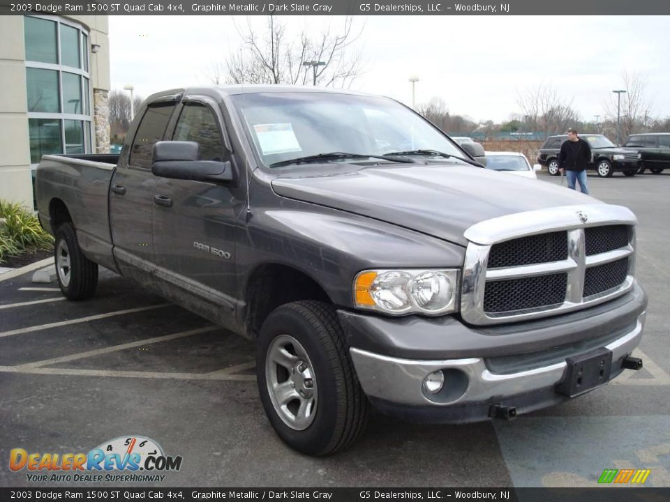 2003 Dodge Ram 1500 ST Quad Cab 4x4 Graphite Metallic / Dark Slate Gray Photo #5