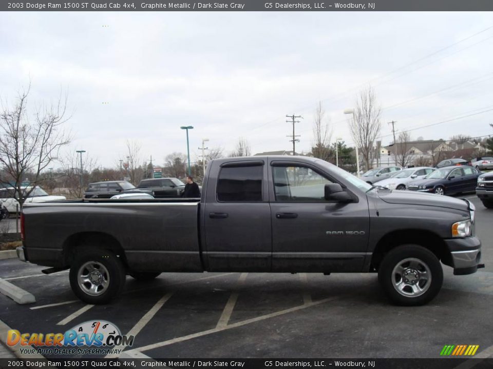 2003 Dodge Ram 1500 ST Quad Cab 4x4 Graphite Metallic / Dark Slate Gray Photo #6