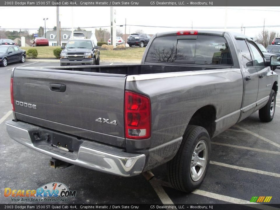 2003 Dodge Ram 1500 ST Quad Cab 4x4 Graphite Metallic / Dark Slate Gray Photo #7