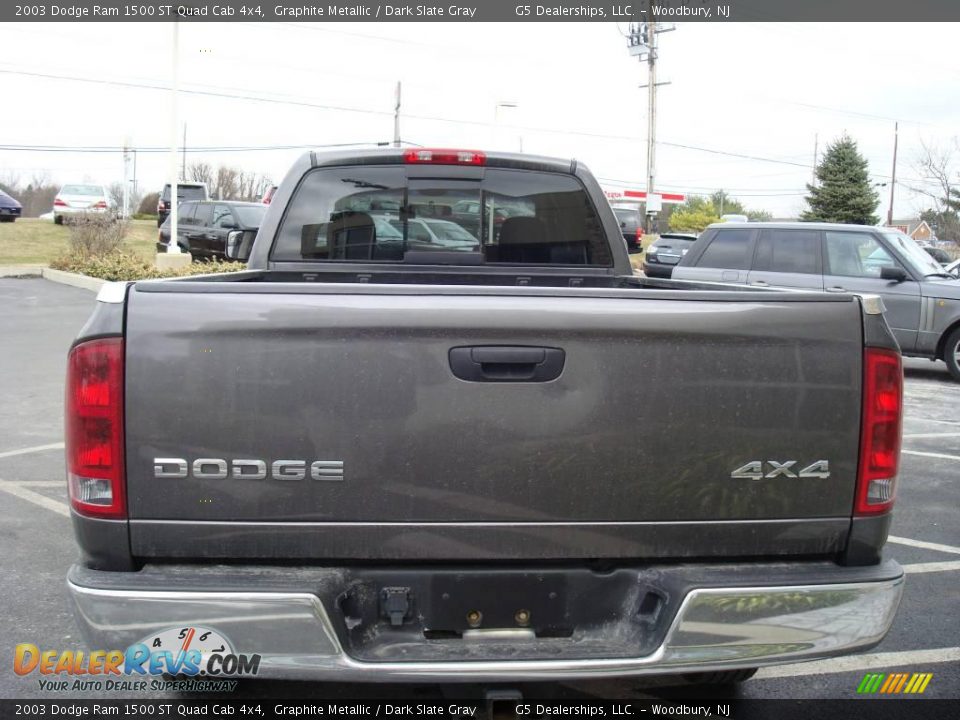 2003 Dodge Ram 1500 ST Quad Cab 4x4 Graphite Metallic / Dark Slate Gray Photo #8