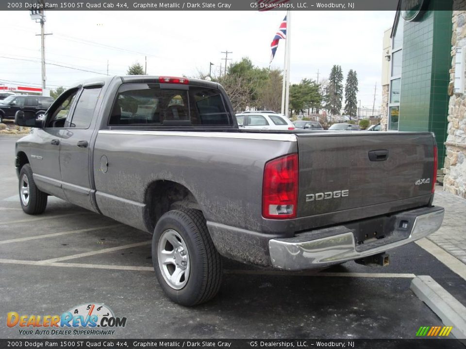 2003 Dodge Ram 1500 ST Quad Cab 4x4 Graphite Metallic / Dark Slate Gray Photo #9