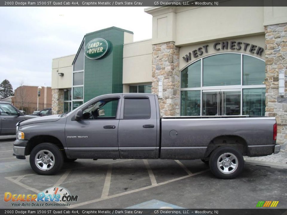 2003 Dodge Ram 1500 ST Quad Cab 4x4 Graphite Metallic / Dark Slate Gray Photo #10