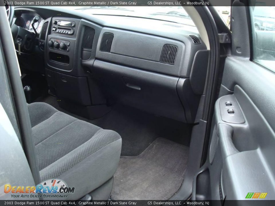 2003 Dodge Ram 1500 ST Quad Cab 4x4 Graphite Metallic / Dark Slate Gray Photo #15