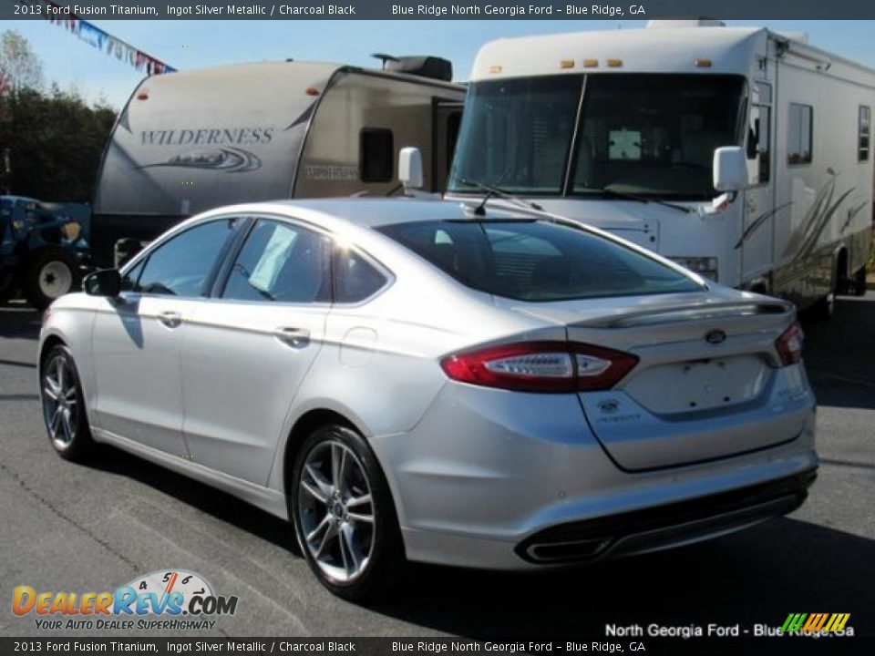 2013 Ford Fusion Titanium Ingot Silver Metallic / Charcoal Black Photo #3