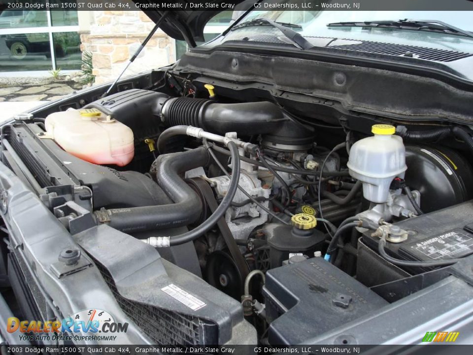 2003 Dodge Ram 1500 ST Quad Cab 4x4 Graphite Metallic / Dark Slate Gray Photo #19