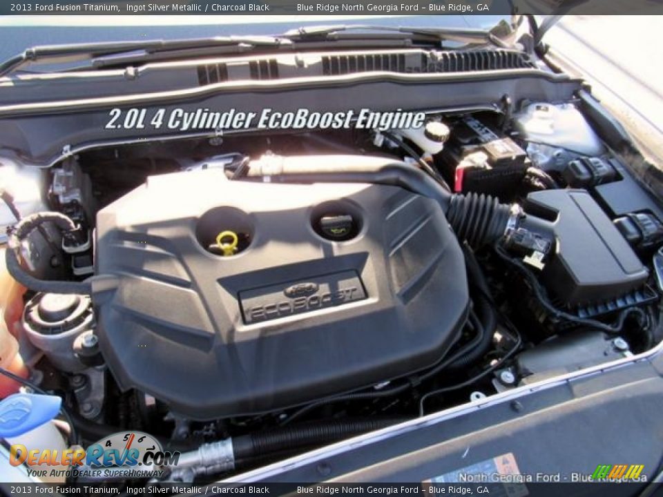 2013 Ford Fusion Titanium Ingot Silver Metallic / Charcoal Black Photo #10