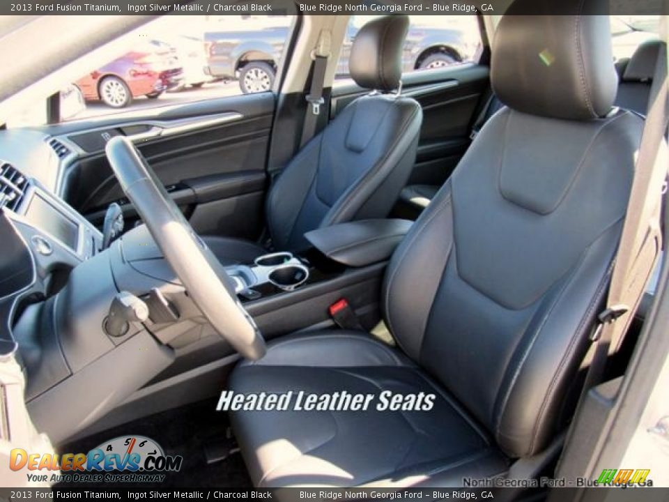 2013 Ford Fusion Titanium Ingot Silver Metallic / Charcoal Black Photo #11