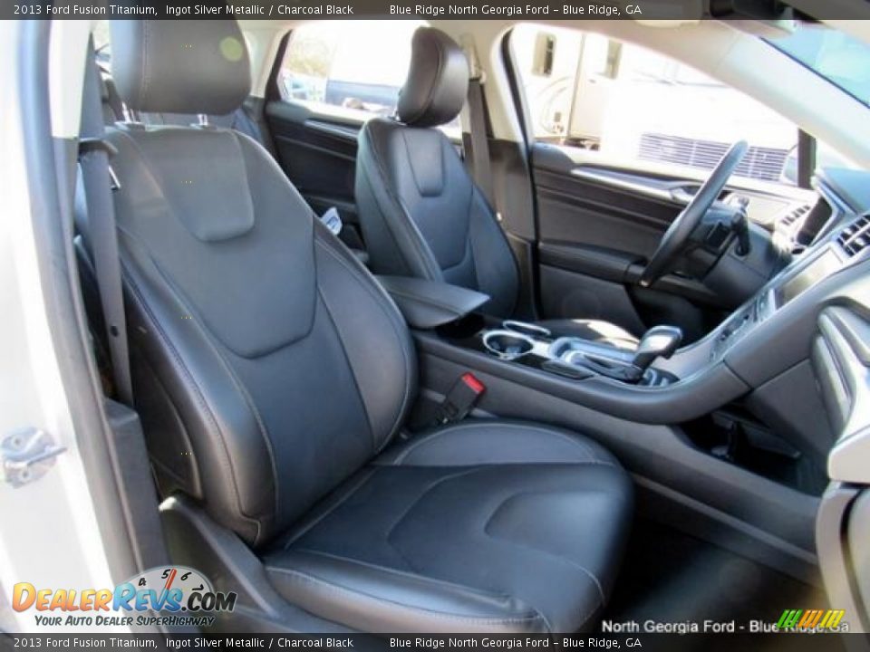 2013 Ford Fusion Titanium Ingot Silver Metallic / Charcoal Black Photo #12