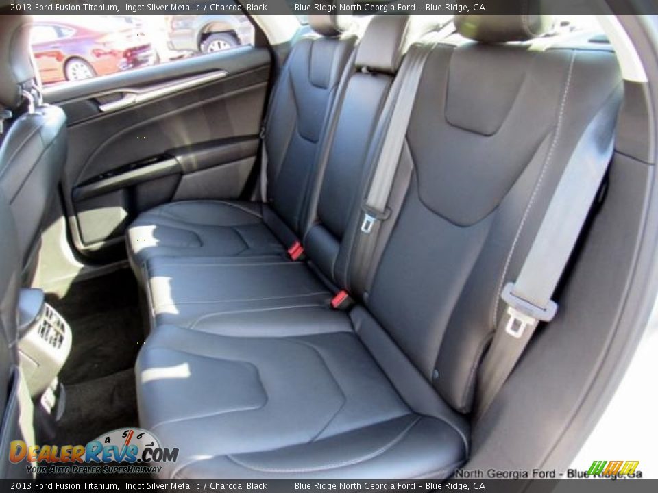 2013 Ford Fusion Titanium Ingot Silver Metallic / Charcoal Black Photo #13