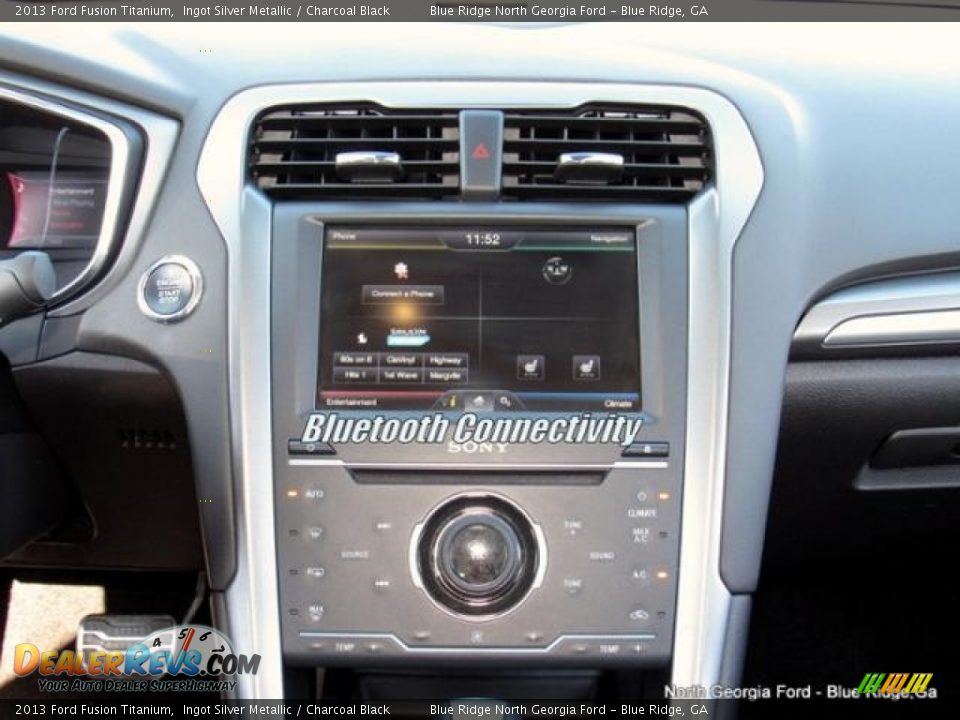 2013 Ford Fusion Titanium Ingot Silver Metallic / Charcoal Black Photo #18
