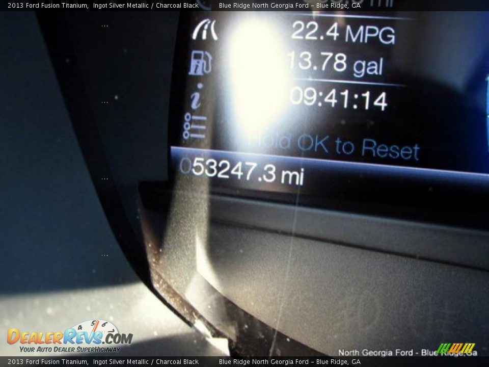 2013 Ford Fusion Titanium Ingot Silver Metallic / Charcoal Black Photo #19