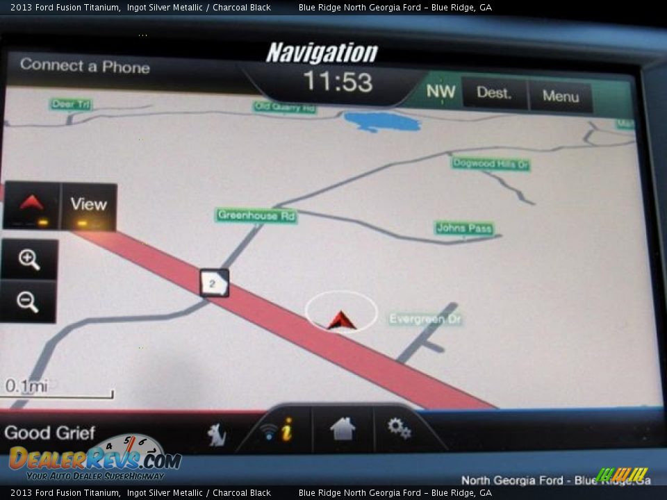 2013 Ford Fusion Titanium Ingot Silver Metallic / Charcoal Black Photo #22