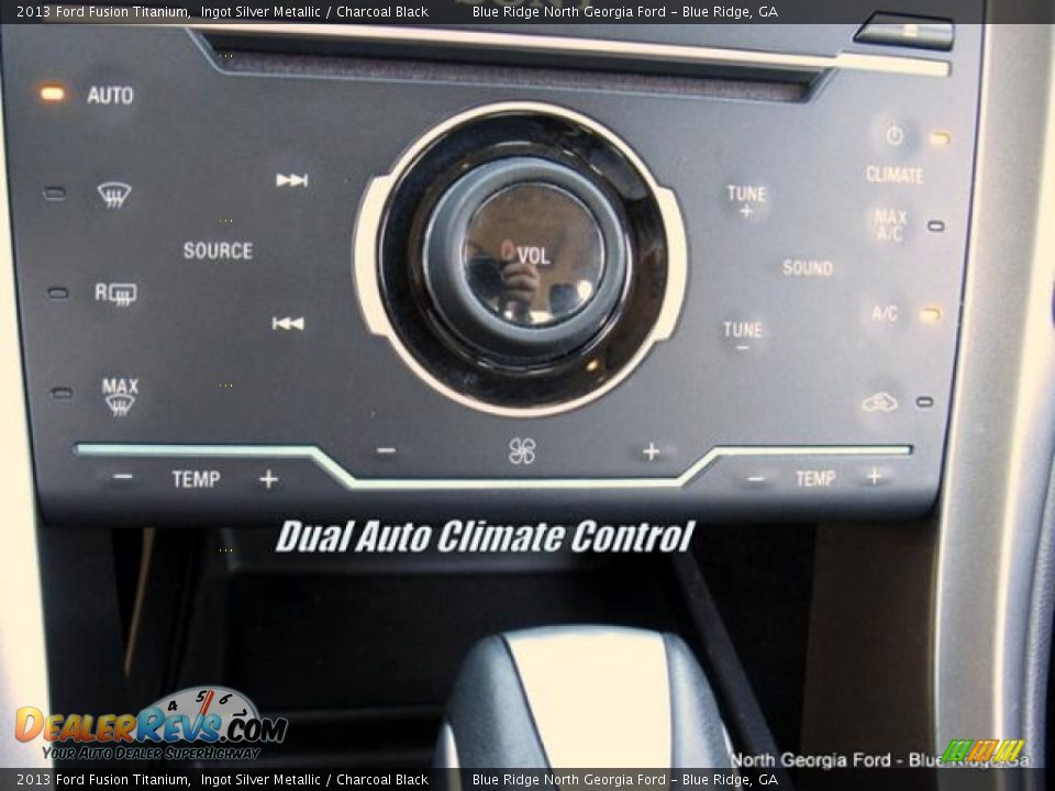 2013 Ford Fusion Titanium Ingot Silver Metallic / Charcoal Black Photo #23