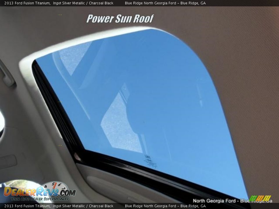 2013 Ford Fusion Titanium Ingot Silver Metallic / Charcoal Black Photo #25