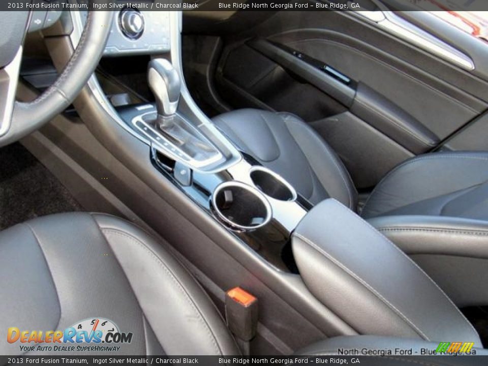 2013 Ford Fusion Titanium Ingot Silver Metallic / Charcoal Black Photo #26