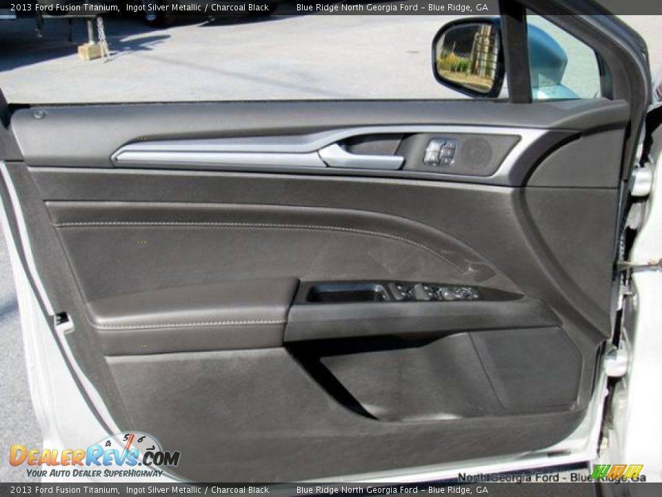 2013 Ford Fusion Titanium Ingot Silver Metallic / Charcoal Black Photo #29