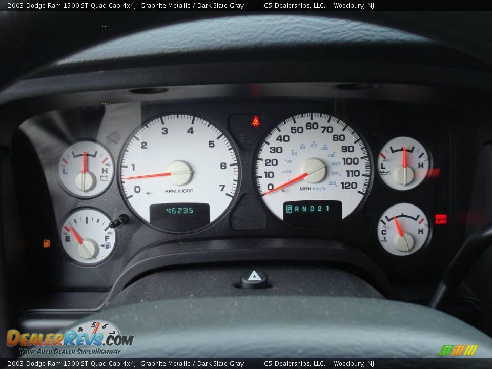 2003 Dodge Ram 1500 ST Quad Cab 4x4 Graphite Metallic / Dark Slate Gray Photo #25