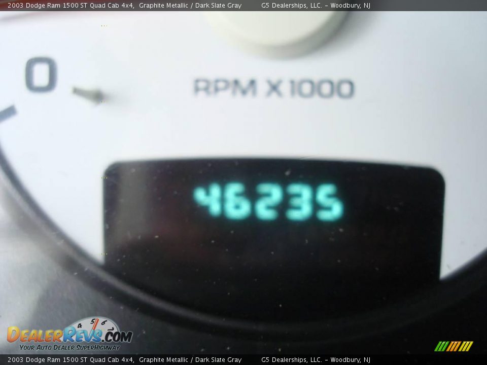 2003 Dodge Ram 1500 ST Quad Cab 4x4 Graphite Metallic / Dark Slate Gray Photo #26