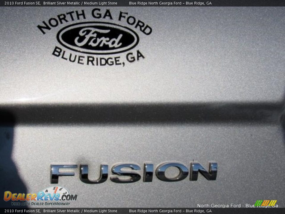 2010 Ford Fusion SE Brilliant Silver Metallic / Medium Light Stone Photo #34
