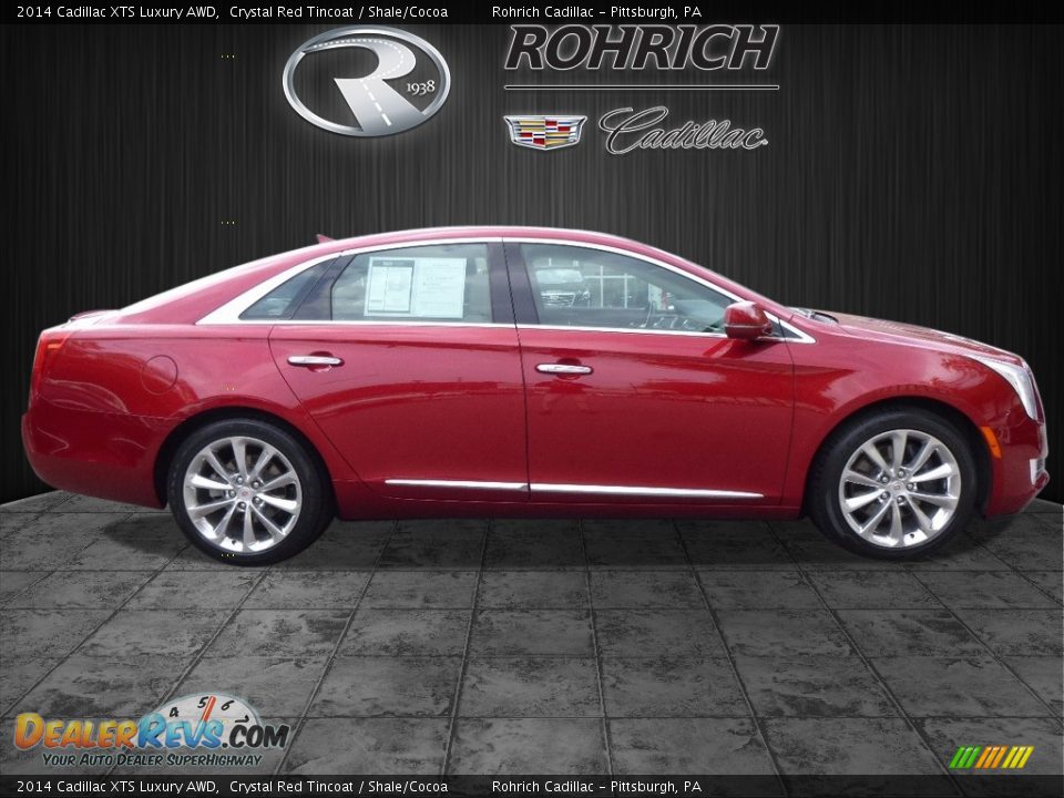 2014 Cadillac XTS Luxury AWD Crystal Red Tincoat / Shale/Cocoa Photo #2