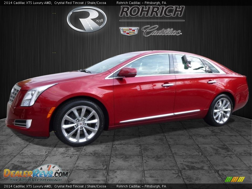 2014 Cadillac XTS Luxury AWD Crystal Red Tincoat / Shale/Cocoa Photo #3