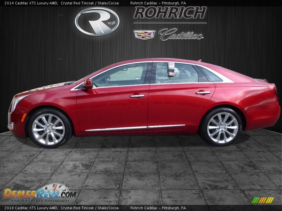 2014 Cadillac XTS Luxury AWD Crystal Red Tincoat / Shale/Cocoa Photo #4