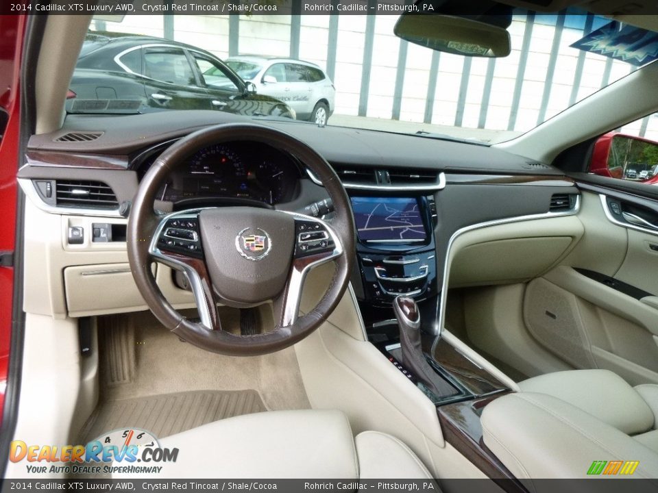 2014 Cadillac XTS Luxury AWD Crystal Red Tincoat / Shale/Cocoa Photo #7