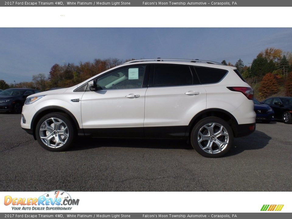 2017 Ford Escape Titanium 4WD White Platinum / Medium Light Stone Photo #1