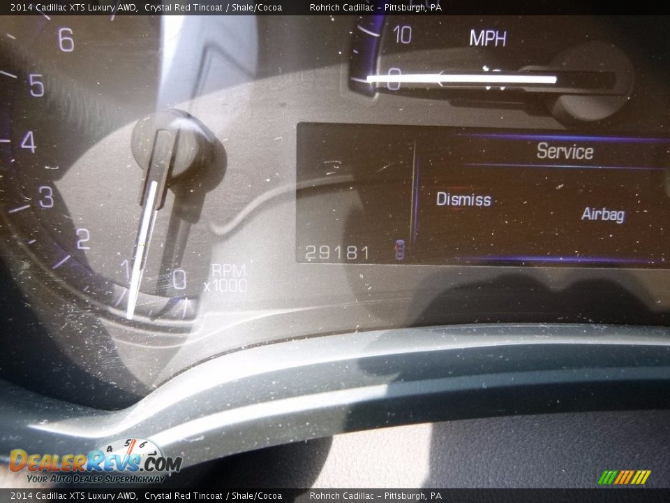 2014 Cadillac XTS Luxury AWD Crystal Red Tincoat / Shale/Cocoa Photo #9