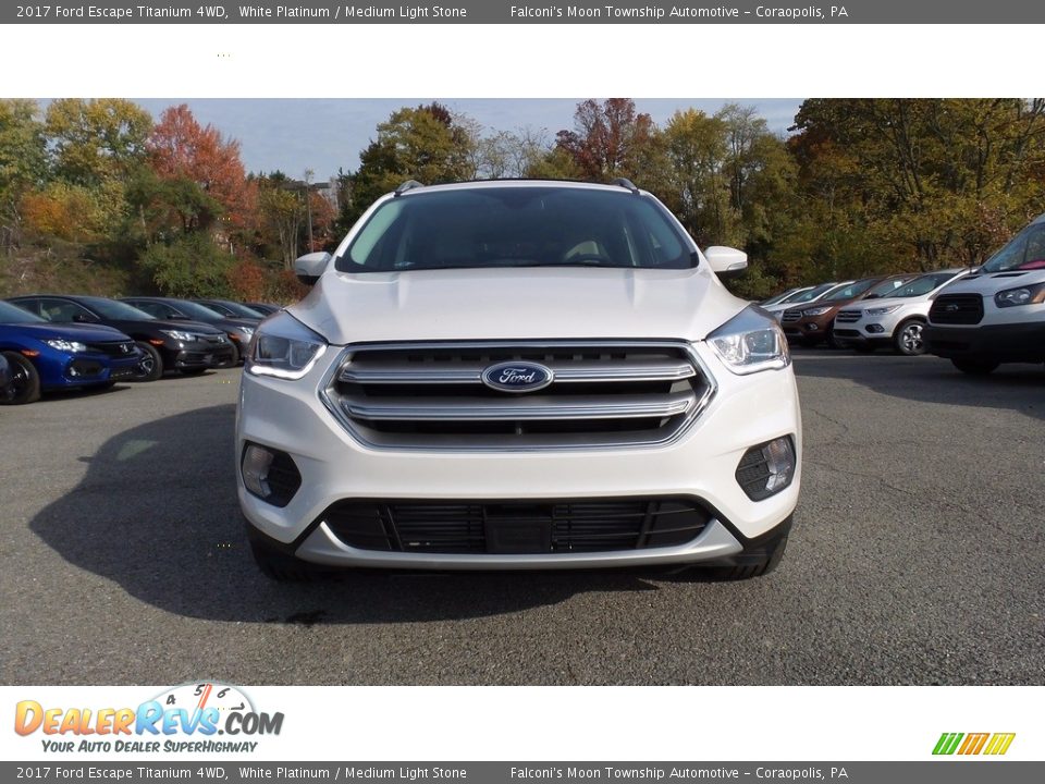2017 Ford Escape Titanium 4WD White Platinum / Medium Light Stone Photo #2