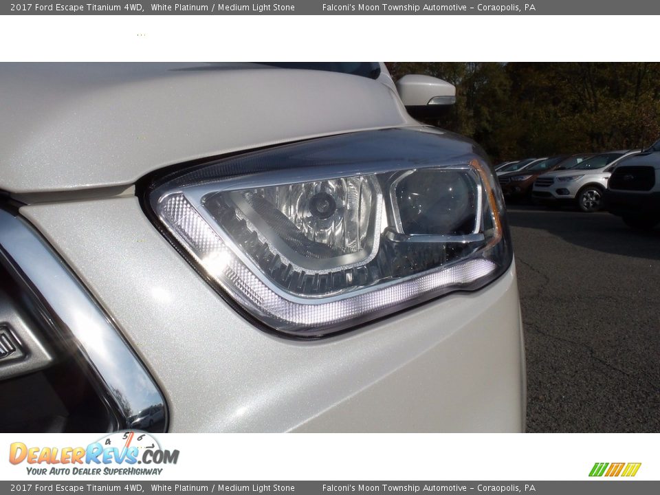 2017 Ford Escape Titanium 4WD White Platinum / Medium Light Stone Photo #4