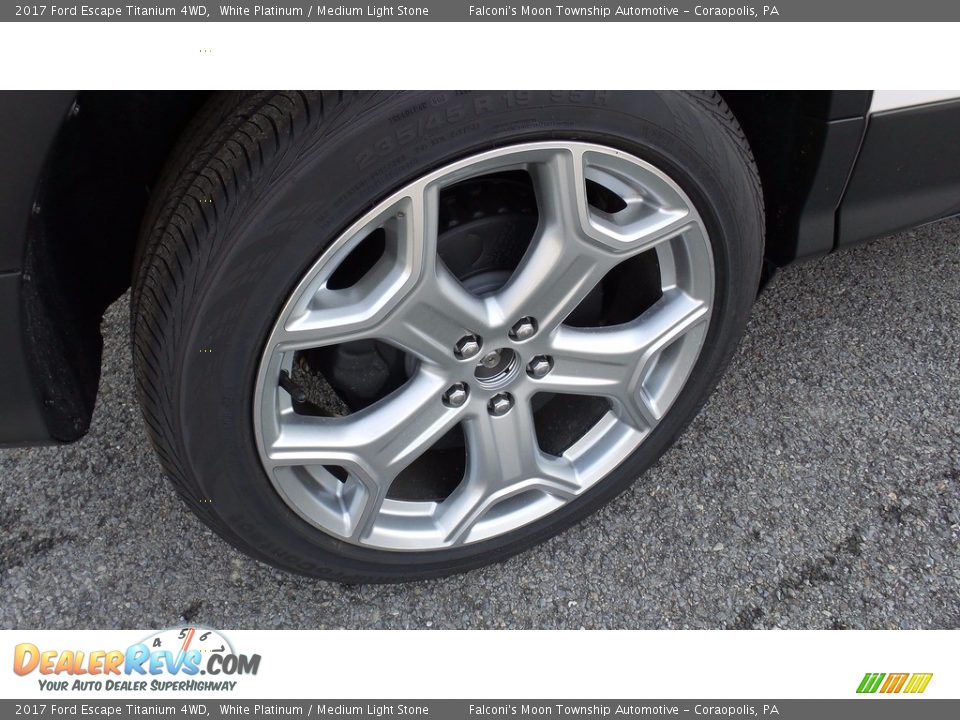 2017 Ford Escape Titanium 4WD White Platinum / Medium Light Stone Photo #6