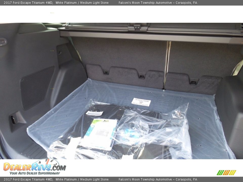2017 Ford Escape Titanium 4WD White Platinum / Medium Light Stone Photo #8