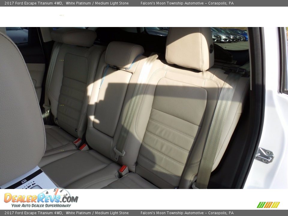 2017 Ford Escape Titanium 4WD White Platinum / Medium Light Stone Photo #9