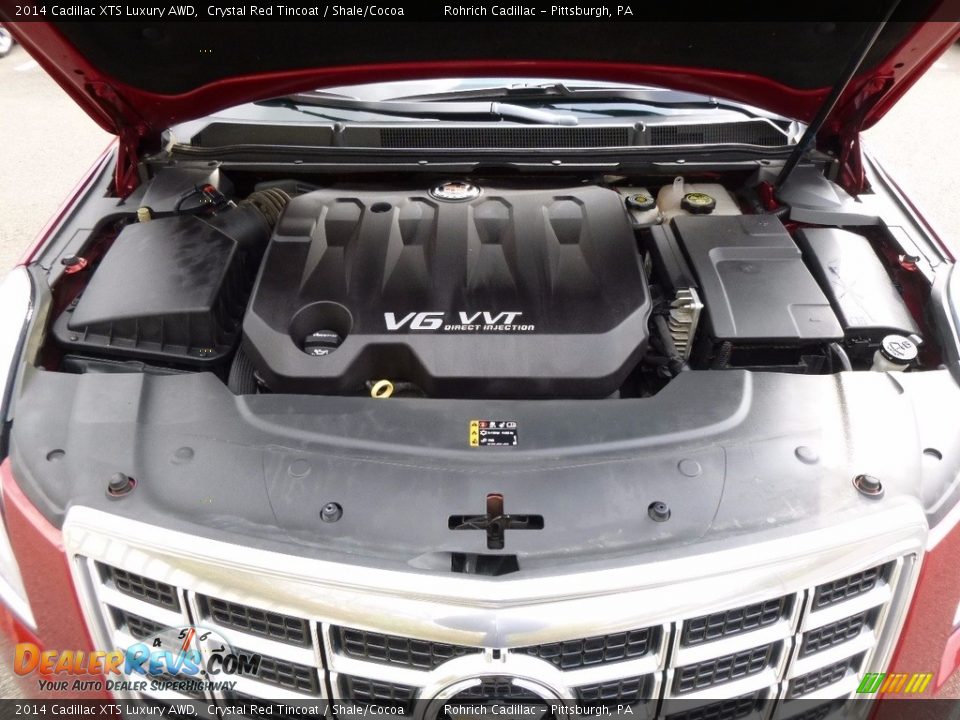 2014 Cadillac XTS Luxury AWD Crystal Red Tincoat / Shale/Cocoa Photo #17