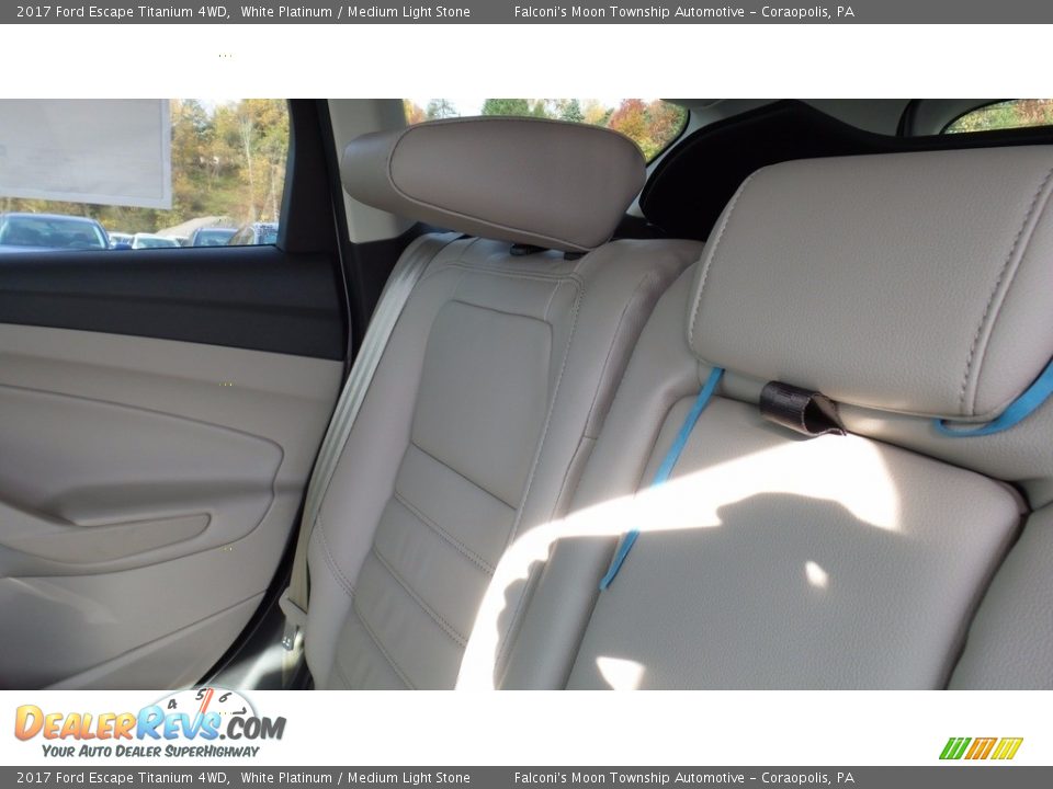 2017 Ford Escape Titanium 4WD White Platinum / Medium Light Stone Photo #10