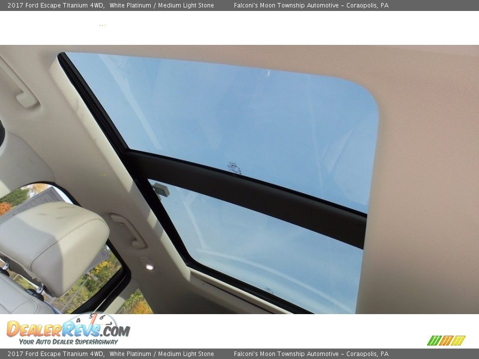 2017 Ford Escape Titanium 4WD White Platinum / Medium Light Stone Photo #14