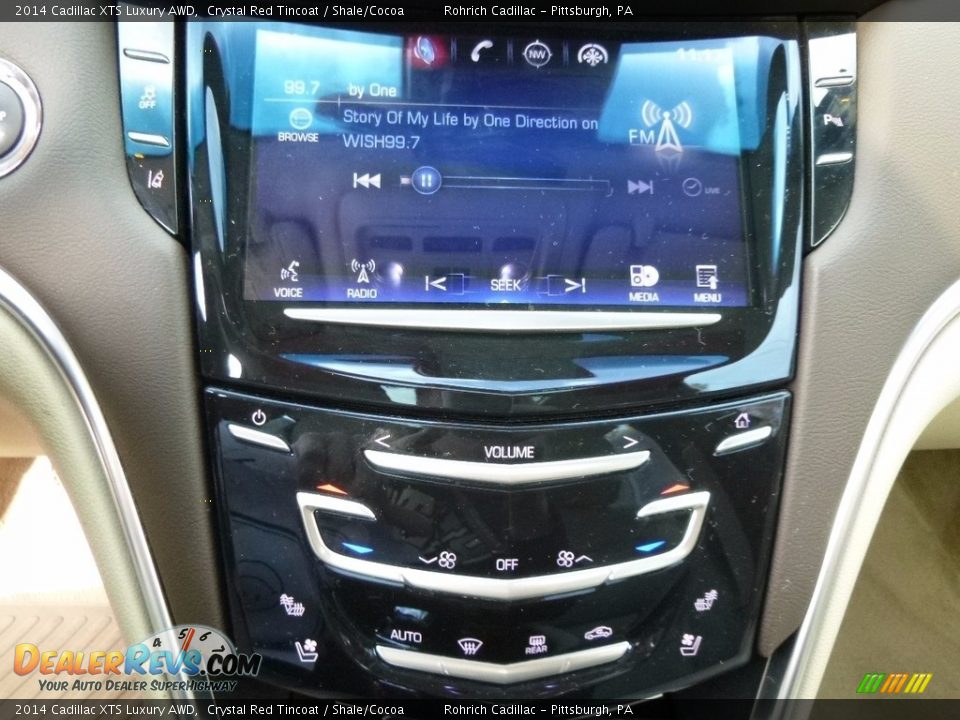 2014 Cadillac XTS Luxury AWD Crystal Red Tincoat / Shale/Cocoa Photo #24