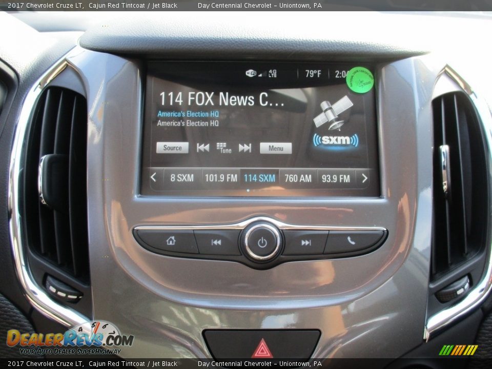 2017 Chevrolet Cruze LT Cajun Red Tintcoat / Jet Black Photo #15