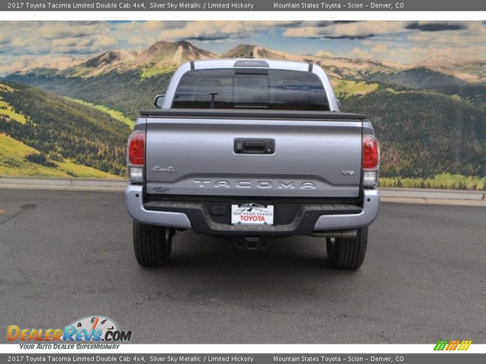 2017 Toyota Tacoma Limited Double Cab 4x4 Silver Sky Metallic / Limited Hickory Photo #4